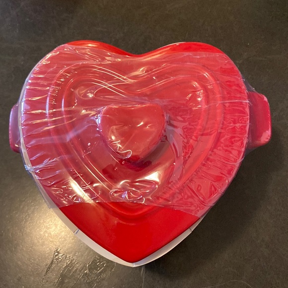 Target Other - Target Ceramic Heart Shape Baking Dish - Red